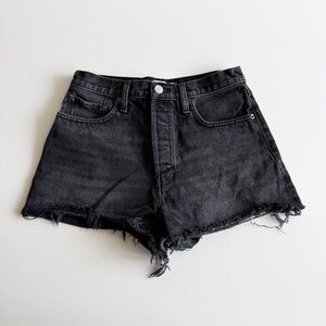 Black Denim Shorts Re/Done